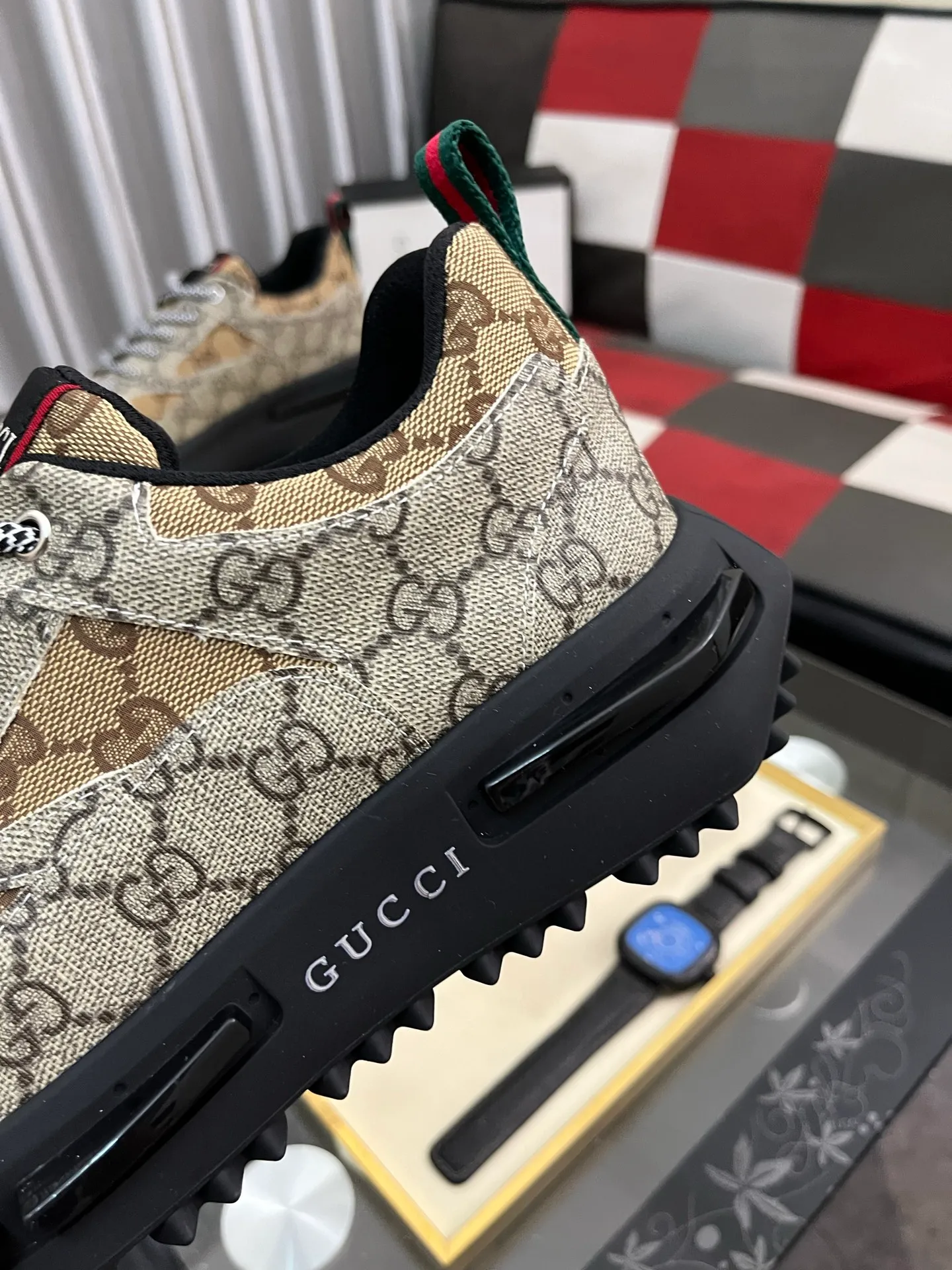 Men's Men's Shoes 💰458⌚️⌚️《GUCCI》The latest hot-selling casual shoes, top brand [seduce] luxury~purchase, top~quality. Products sold at the counter [strong] Original embossed calfskin fabric ➕ Comfortable sheepskin lining, code number: 38-443️⃣colors available